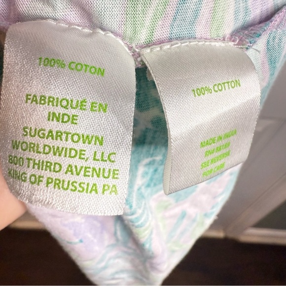 Lilly Pulitzer Lorina Swing Dress Purple Iris On The Chase Size XL 100% Cotton - Picture 7 of 8